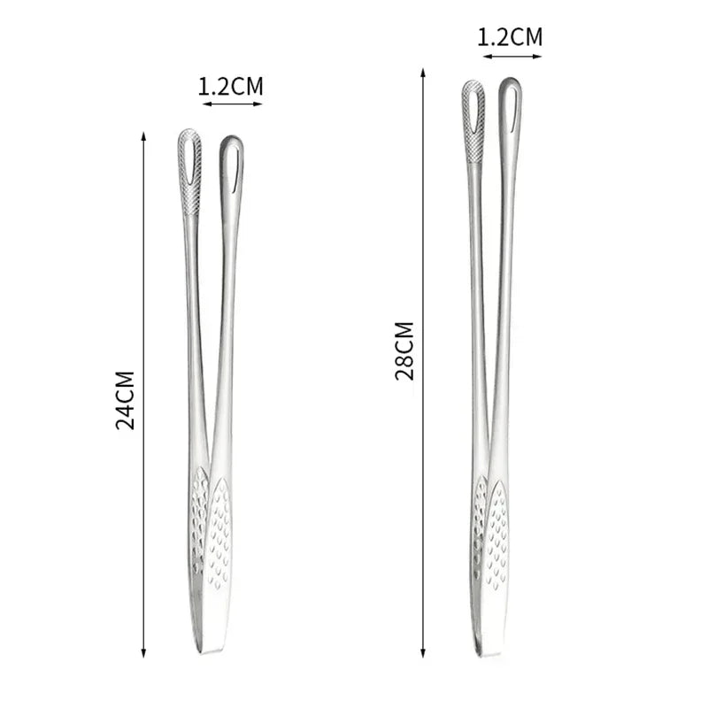 BBQ Grill Meat Tongs Stainless Steel Grill Tongs Barbecue Clip Kitchen Meat Cooking Utensils Barbecue Cooking Clamp