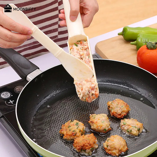 1 Set Kitchen Making Meatball Artifact Machine Fishball DIY Meatball Maker Plus Spoon Cooking Tool Household