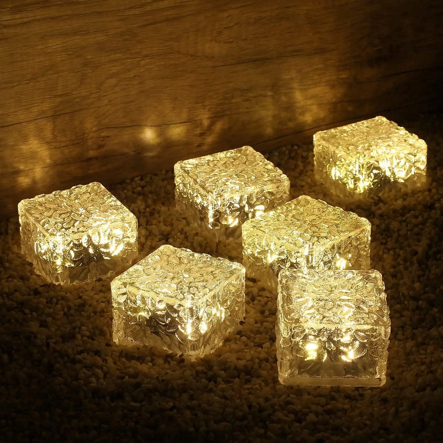 1pc Solar Light Outdoor Waterproof LED Brick Light 7x7cm Pavers Light Landscaping Light for Garden Patio