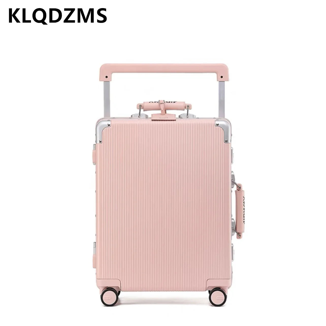 KLQDZMS 20"24"26"28 Inch Luggage High Quality Aluminum Frame Business Trolley Case Universal Wheel