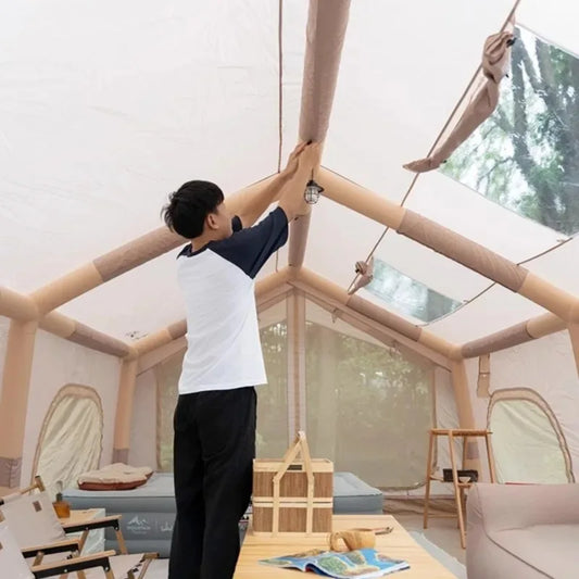 Quick Automatic Opening Inflatable Tent Two Bedrooms One Living Room Sandbeach Tents Large Space