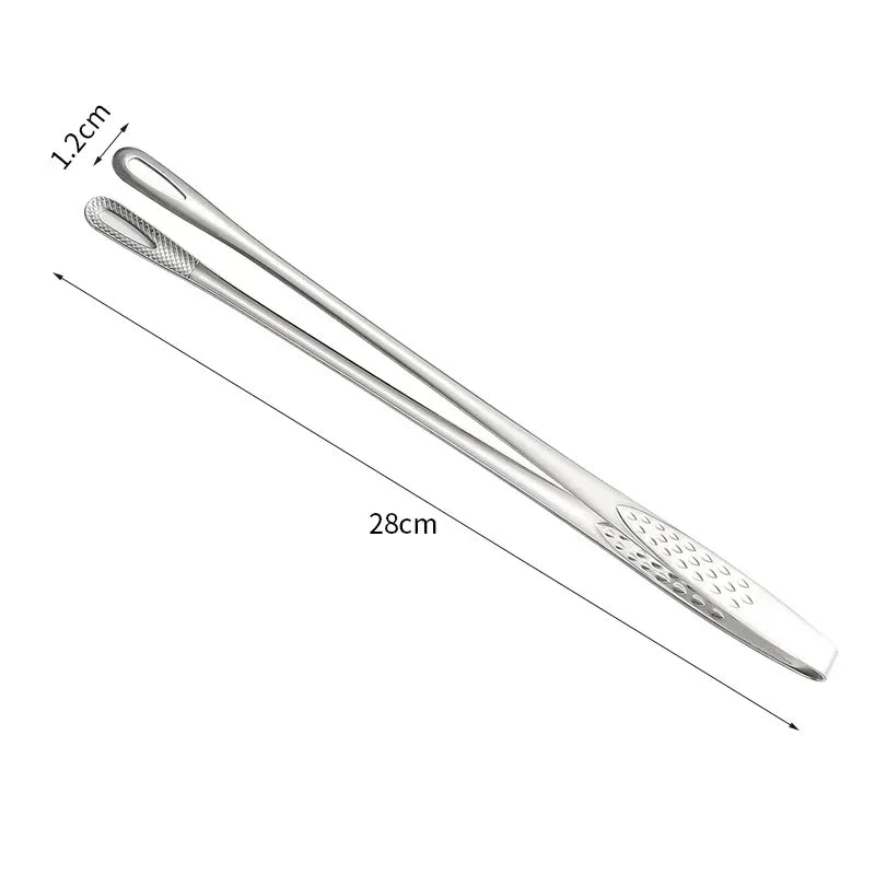 BBQ Grill Meat Tongs Stainless Steel Grill Tongs Barbecue Clip Kitchen Meat Cooking Utensils Barbecue Cooking Clamp