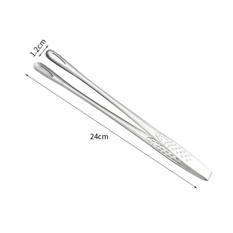 BBQ Grill Meat Tongs Stainless Steel Grill Tongs Barbecue Clip Kitchen Meat Cooking Utensils Barbecue Cooking Clamp