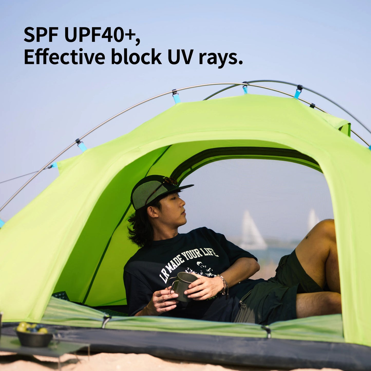 Naturehike 2025 P Series Single Double Layer Ultralight Beach Tent Two-way Door and Window View Breathable
