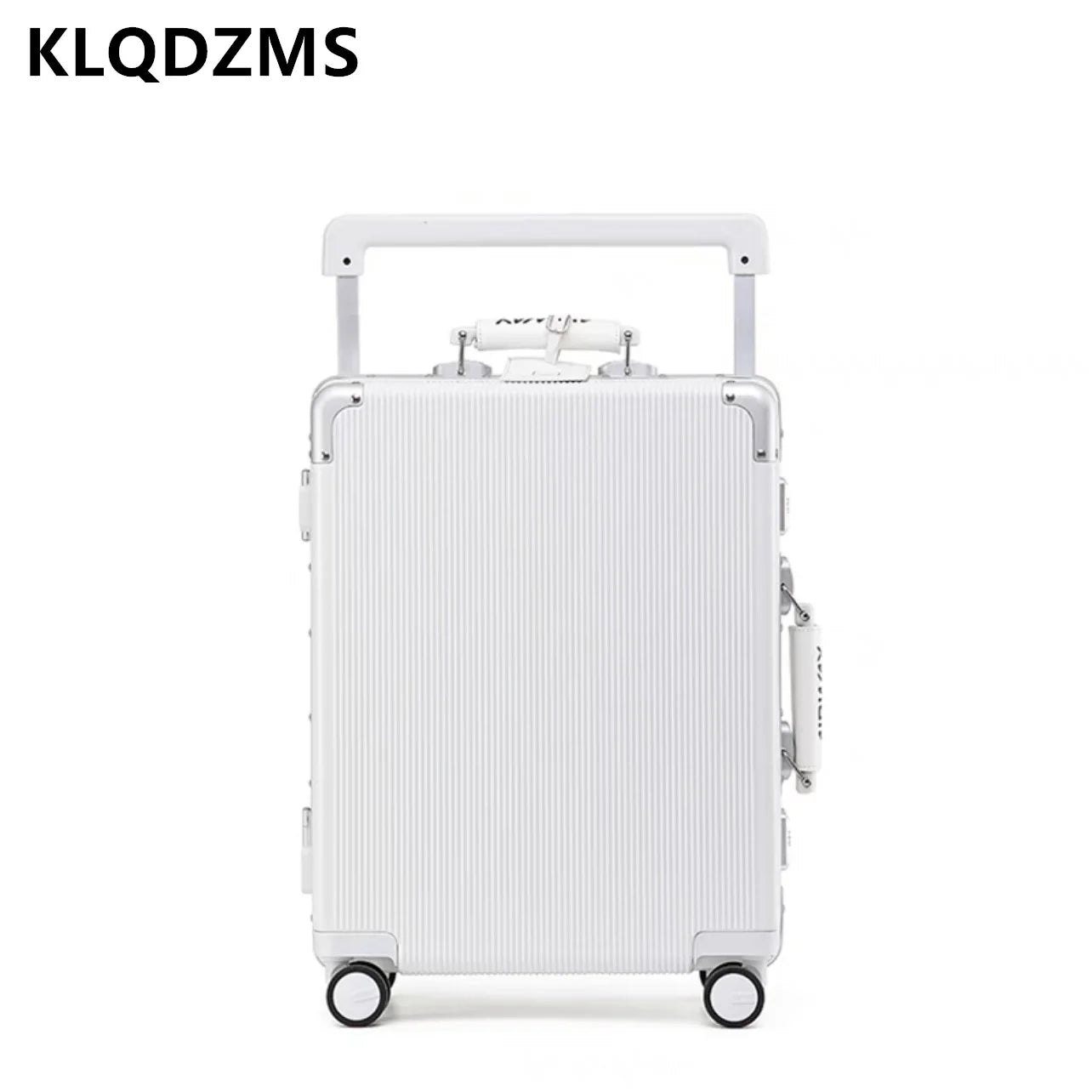 KLQDZMS 20"24"26"28 Inch Luggage High Quality Aluminum Frame Business Trolley Case Universal Wheel