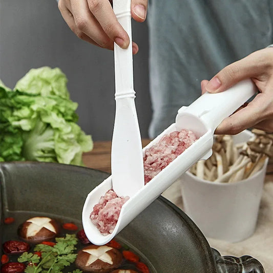 1 Set Kitchen Making Meatball Artifact Machine Fishball DIY Meatball Maker Plus Spoon Cooking Tool Household