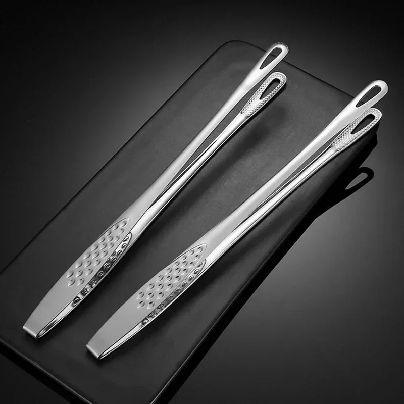 BBQ Grill Meat Tongs Stainless Steel Grill Tongs Barbecue Clip Kitchen Meat Cooking Utensils Barbecue Cooking Clamp