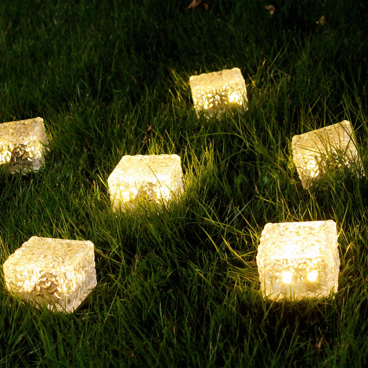 1pc Solar Light Outdoor Waterproof LED Brick Light 7x7cm Pavers Light Landscaping Light for Garden Patio