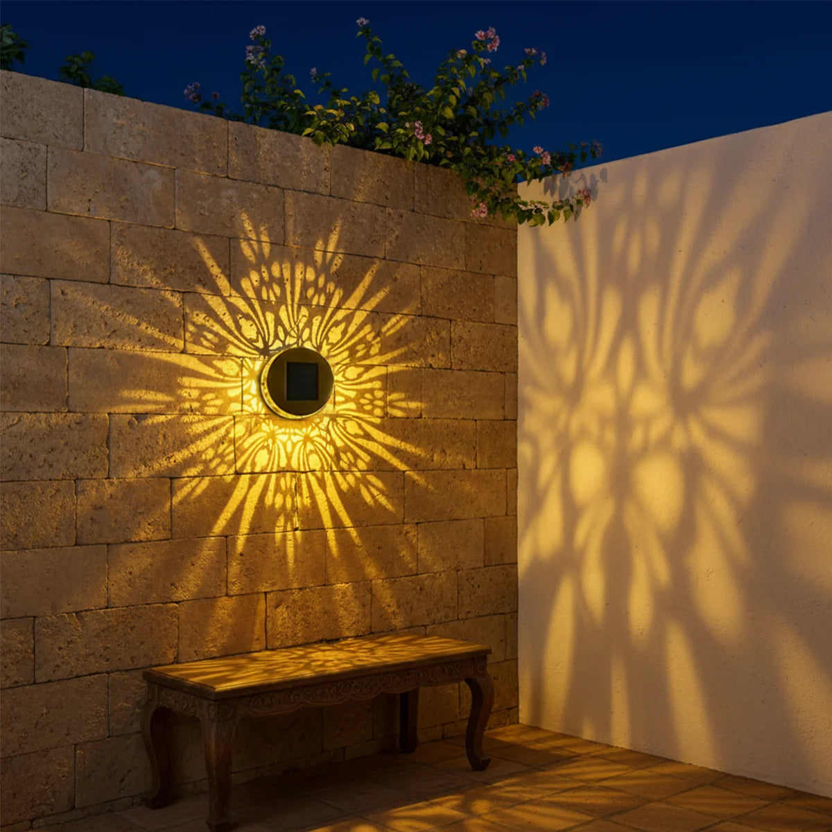 Solar Wall Fence Light Lamp Powered Lights Waterproof Led Outdoor Decorative Deck Step Garden Post Lamps