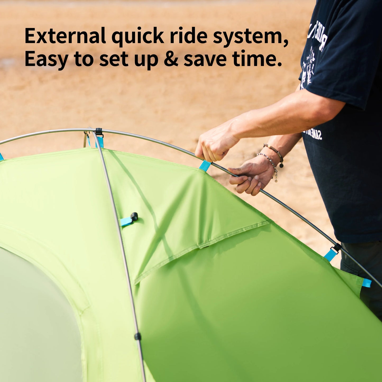 Naturehike 2025 P Series Single Double Layer Ultralight Beach Tent Two-way Door and Window View Breathable
